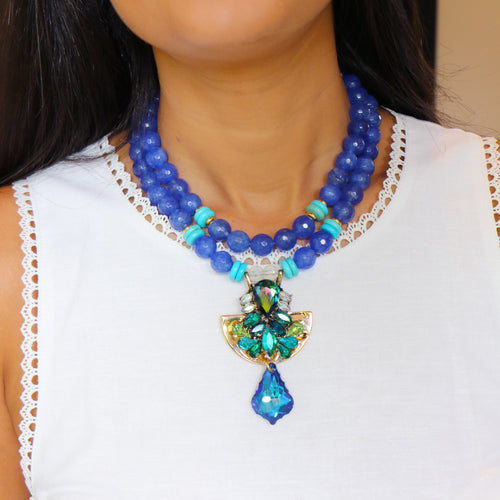 COLLAR HILERA AGATA