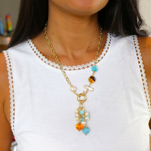 Cargar imagen en el visor de la galería, COLLAR LARIMAR Y AMBAR
