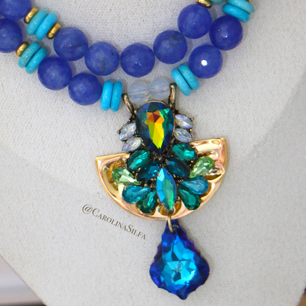 COLLAR HILERA AGATA