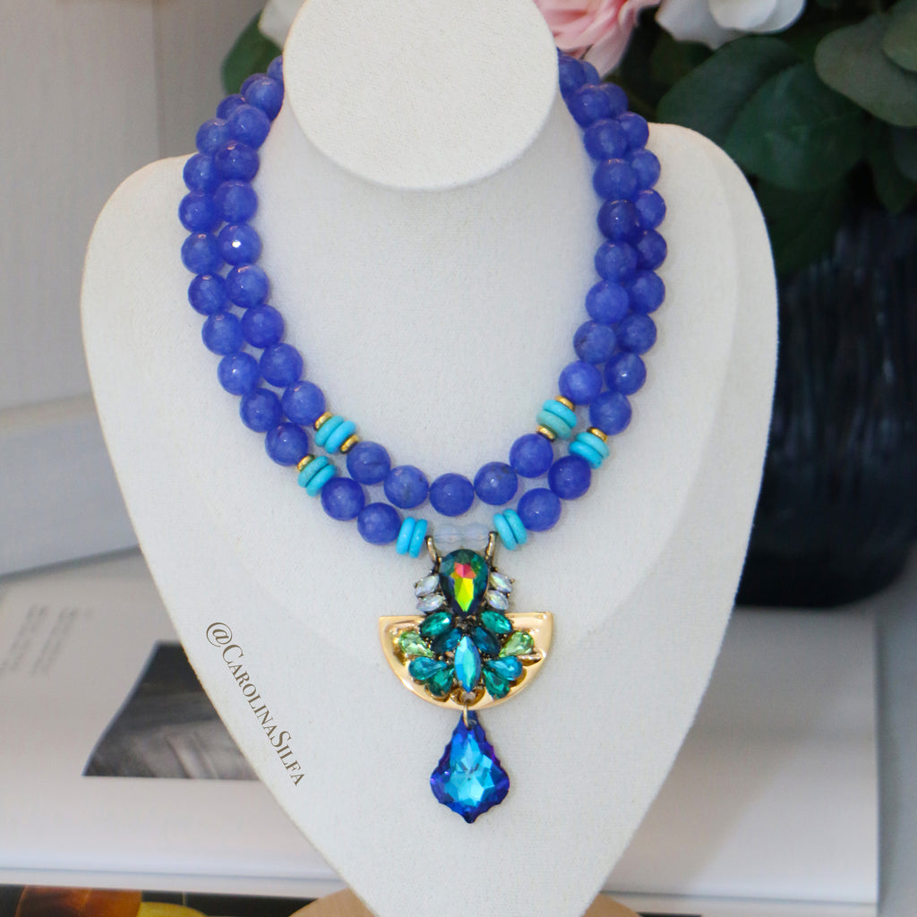 COLLAR HILERA AGATA