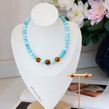 Cargar imagen en el visor de la galería, COLLAR LARIMAR Y AMBAR
