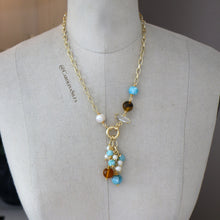 Cargar imagen en el visor de la galería, COLLAR LARIMAR Y AMBAR