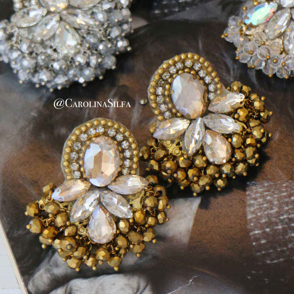 ARETES EN CRISTALES MEDIANOS - REDONDOS