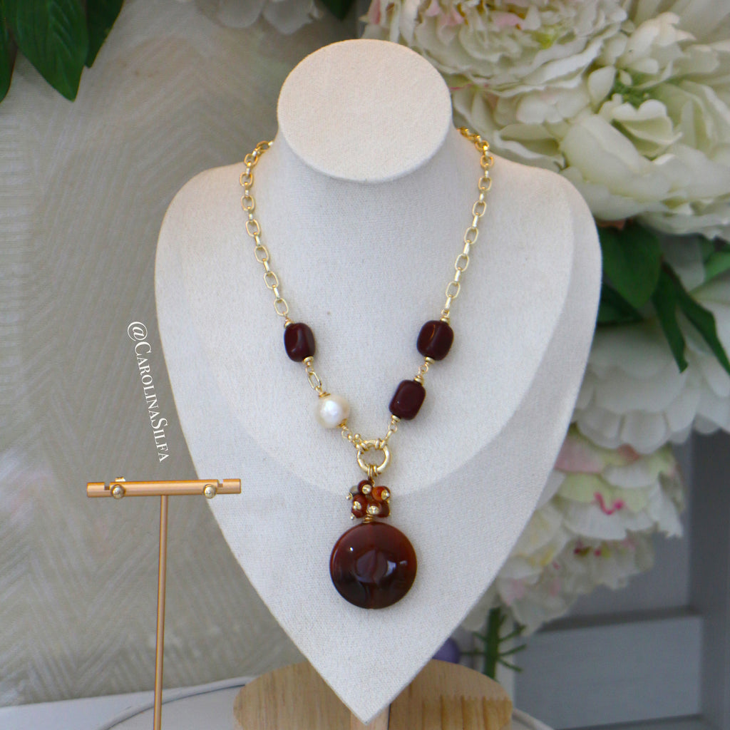 COLLAR AMARANTO
