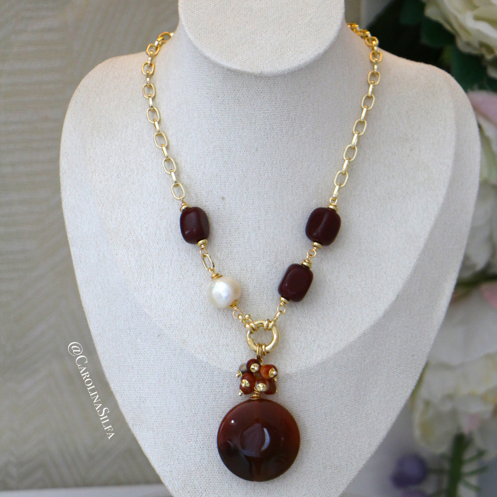COLLAR AMARANTO