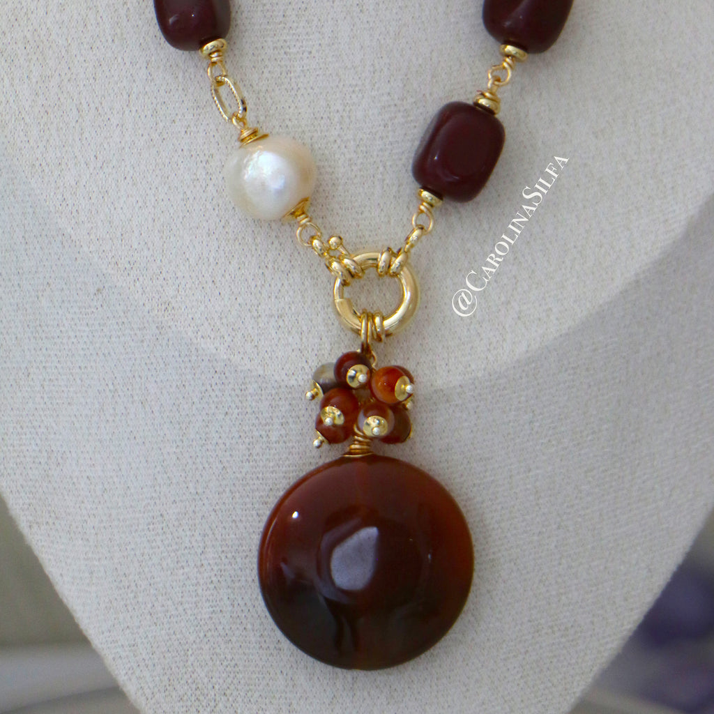 COLLAR AMARANTO
