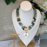 COLLAR HILERA AGATA