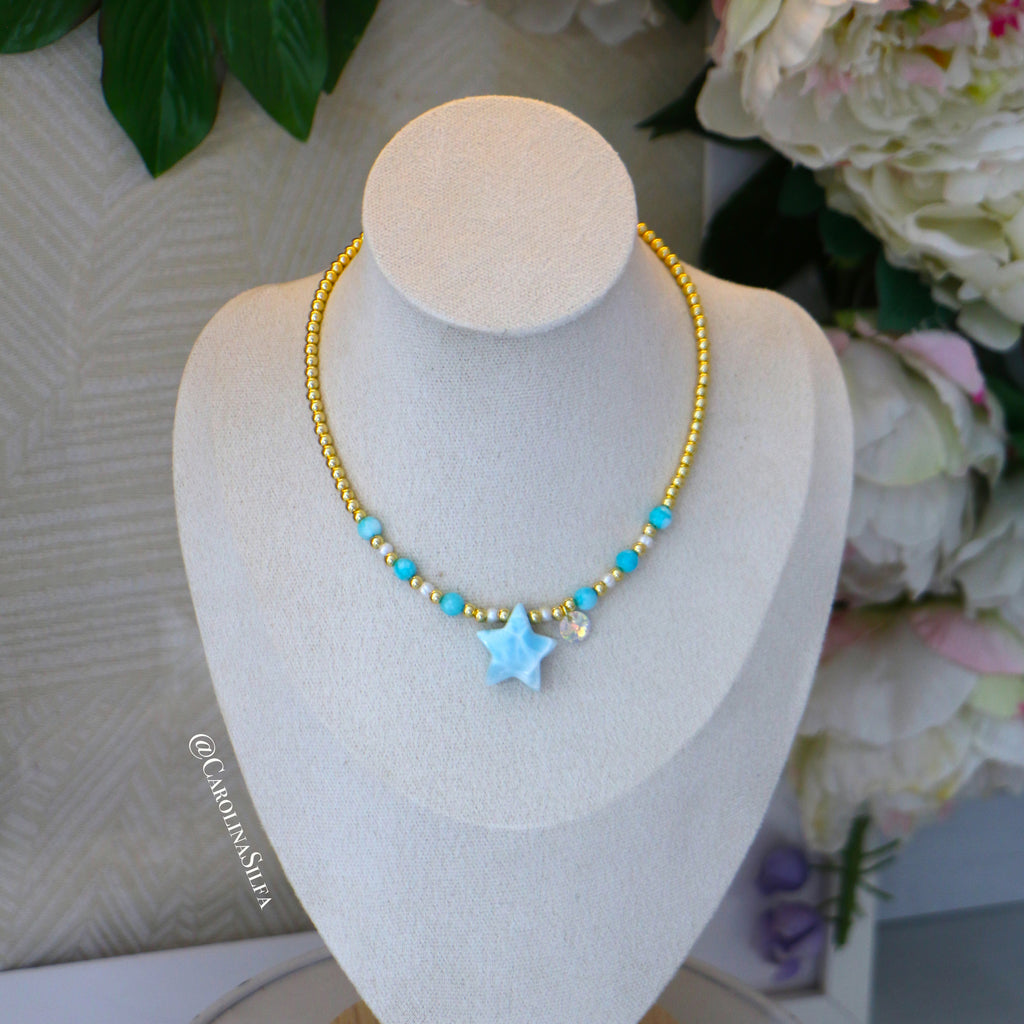 COLLAR ESTRELLA LARIMAR