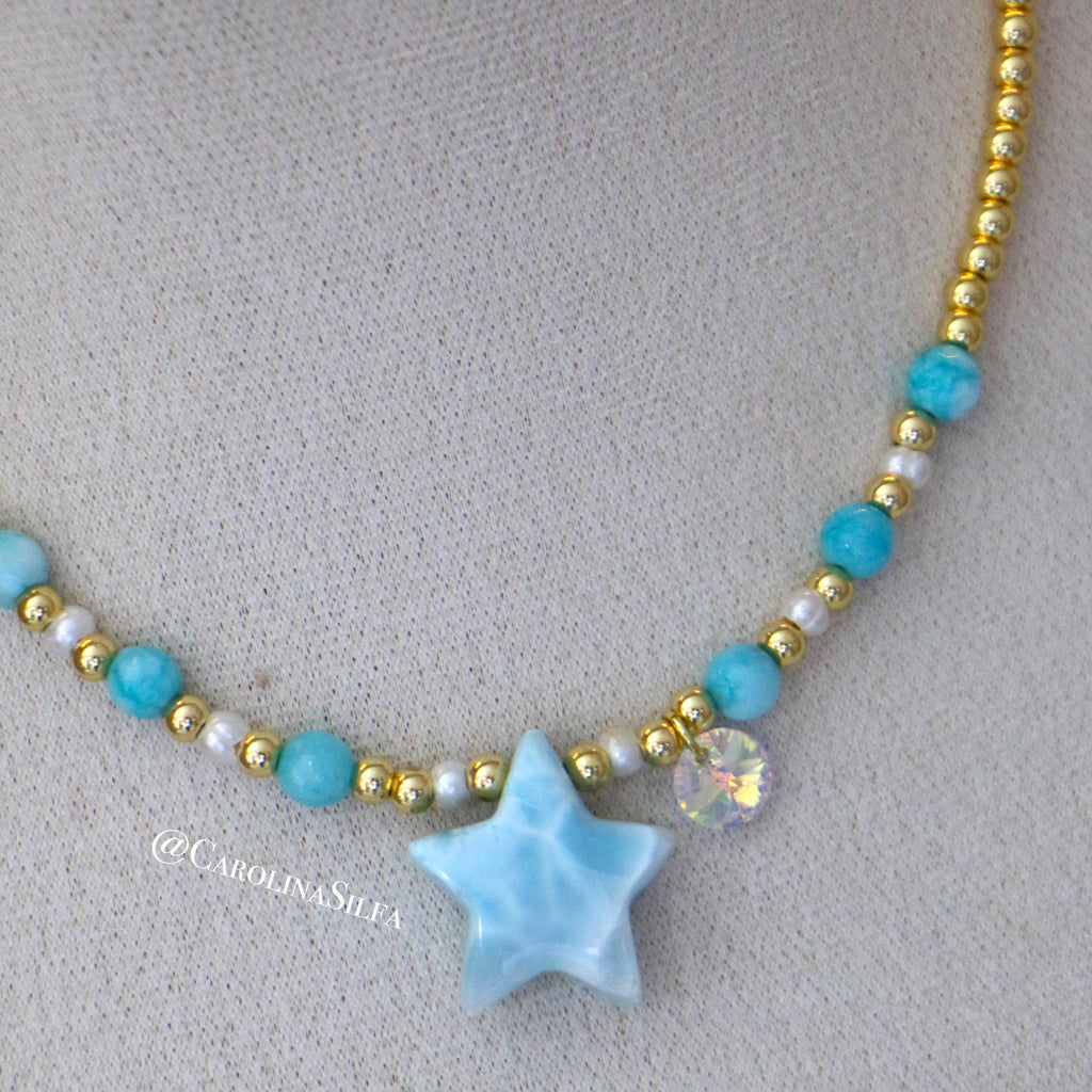 COLLAR ESTRELLA LARIMAR
