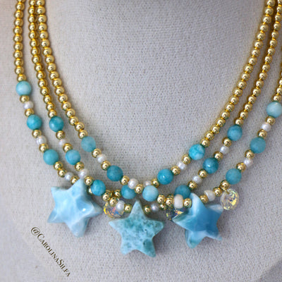 COLLAR ESTRELLA LARIMAR