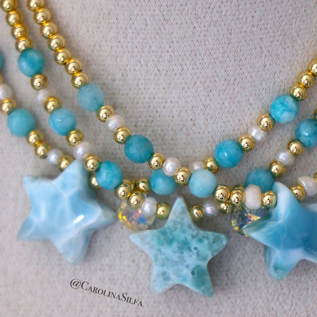 COLLAR ESTRELLA LARIMAR