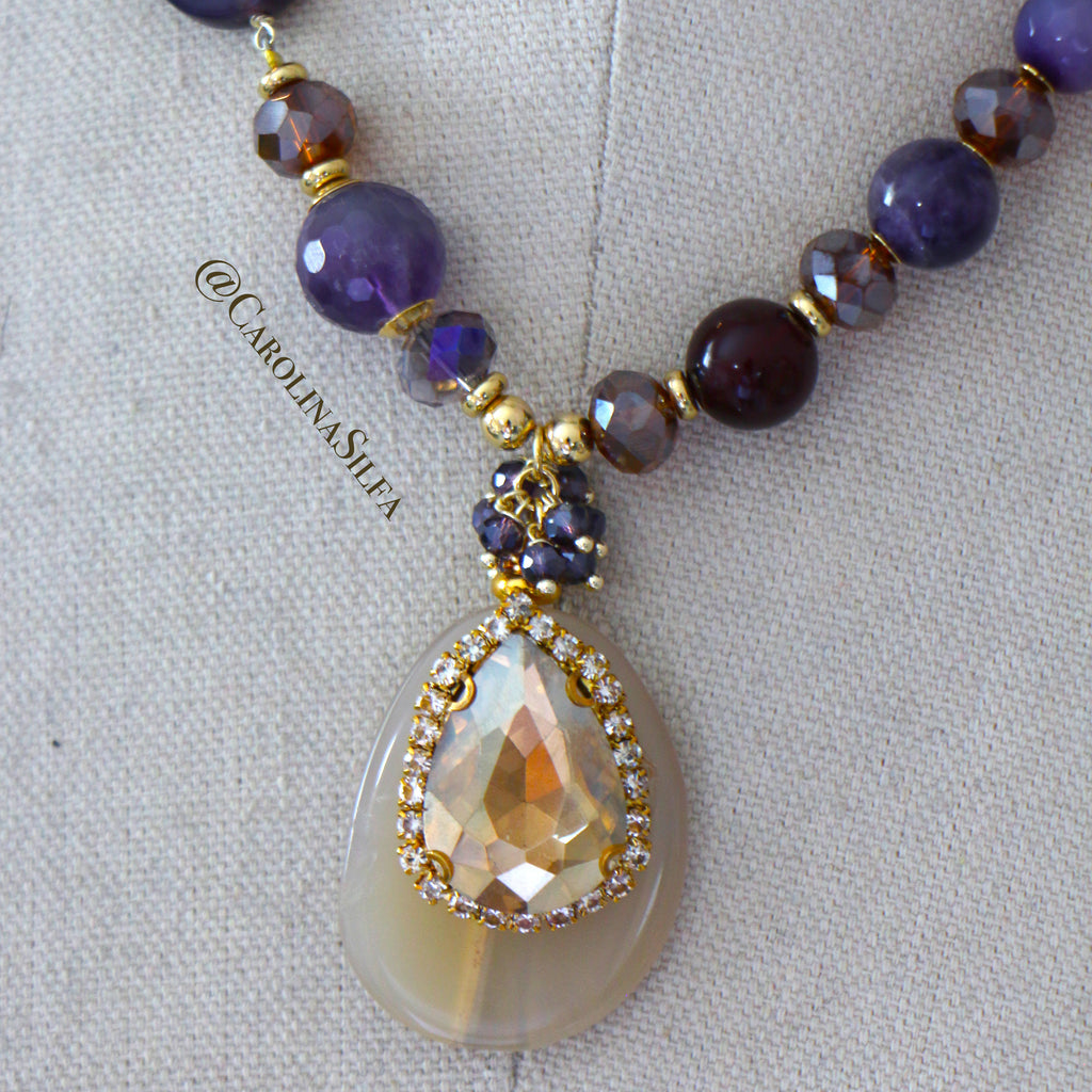 COLLAR AMARANTO