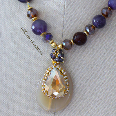 COLLAR AMARANTO