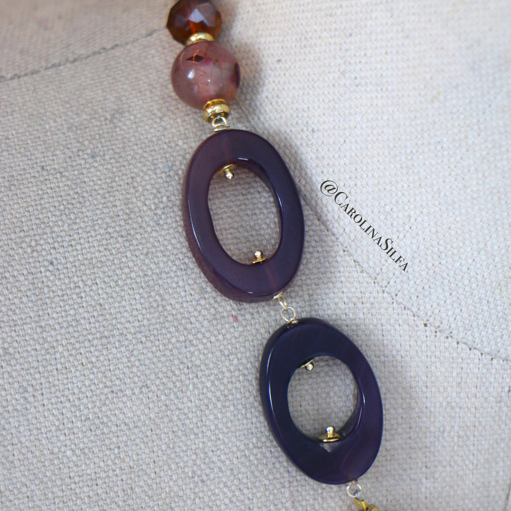 COLLAR AMARANTO