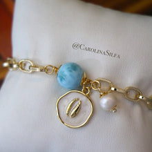 Cargar imagen en el visor de la galería, PULSERA ESFERA LARIMAR