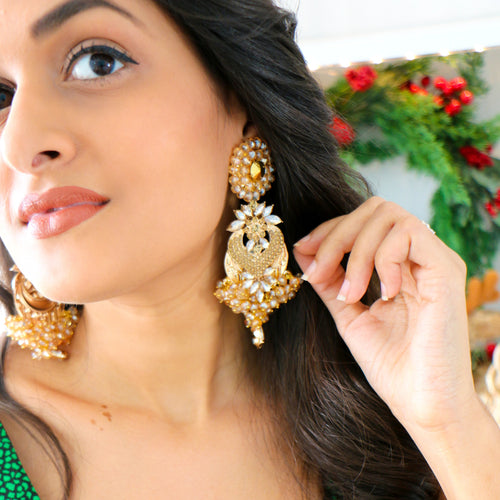 ARETES EN CRISTALES MODELO LIRIO