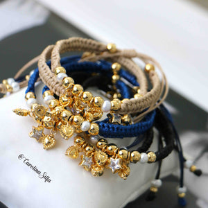 PULSERA CUERO Y PERLA