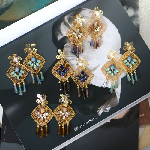 ARETES LAMINADOS FLOR