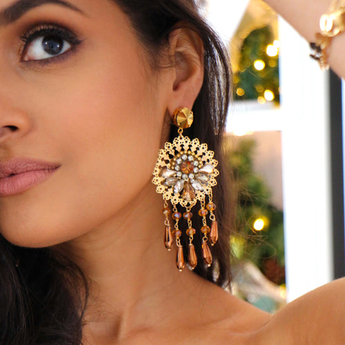 ARETES GOTA DE CRISTAL